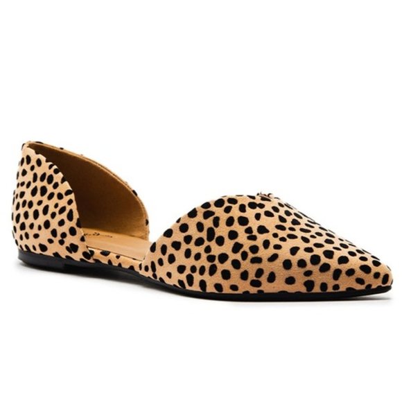 LAST ONE - Leopard Print Pointy Toe Slip On Mule Shoes SIZE 5.5 - Picture 6 of 7